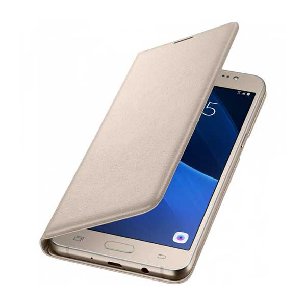 Samsung Flip Cover Θήκη EF-WJ510PF Gold - Galaxy J5 (2016) SM-J510FN