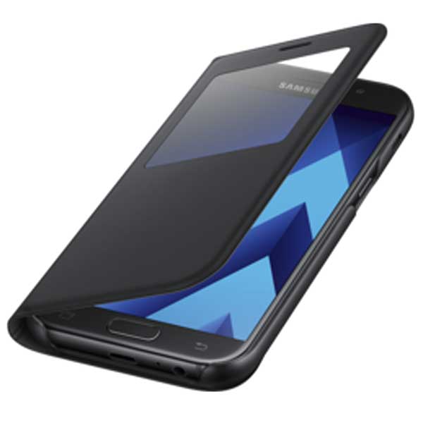 Samsung Flip Case S-View Standing Θήκη EF-CA520PB Black - Galaxy A5 2017 SM-A520F