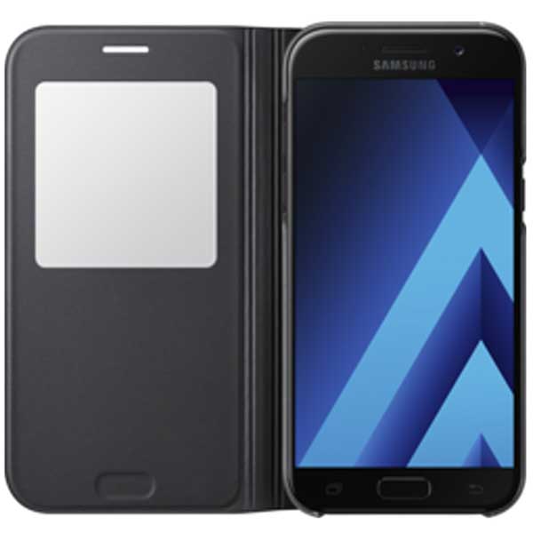 Samsung Flip Case S-View Standing Θήκη EF-CA520PB Black - Galaxy A5 2017 SM-A520F