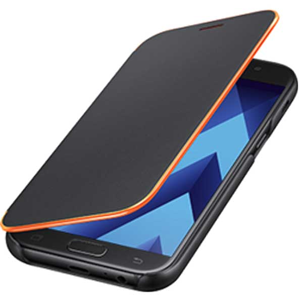 Samsung Neon Flip Cover Θήκη EF-FA320PB Black - Galaxy A3 2017 SM-A320F