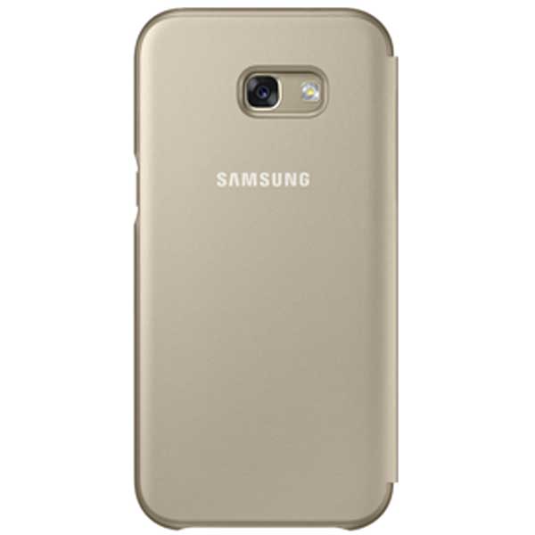 Samsung Neon Flip Cover Θήκη EF-FA520PF Gold - Galaxy A5 2017 SM-A520F