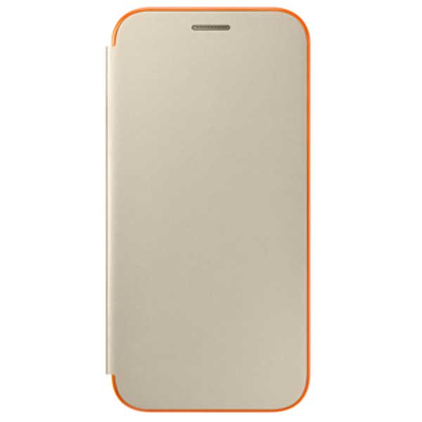 Samsung Neon Flip Cover Θήκη EF-FA520PF Gold - Galaxy A5 2017 SM-A520F