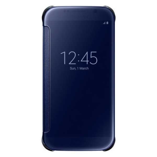 Samsung Clear View Cover Case Θήκη EF-ZG920BB Blue / Black - Galaxy S6 SM-G920F