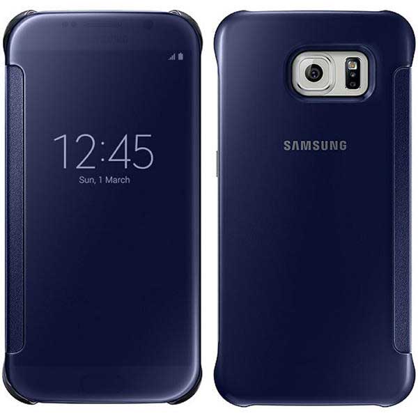 Samsung Clear View Cover Case Θήκη EF-ZG920BB Blue / Black - Galaxy S6 SM-G920F