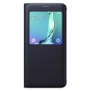 Samsung S-View Flip Cover Case Folio Θήκη EF-CG928PB Black - Galaxy S6 Edge Plus SM-G928F