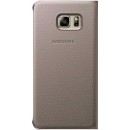 Samsung S-View Flip Cover Case Folio Θήκη EF-CG928PF Gold - Galaxy S6 Edge Plus SM-G928F
