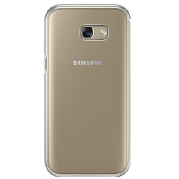 Samsung S-View Flip Cover Clear Θήκη EF-ZA520CF Gold - Galaxy A5 2017 SM-A520F