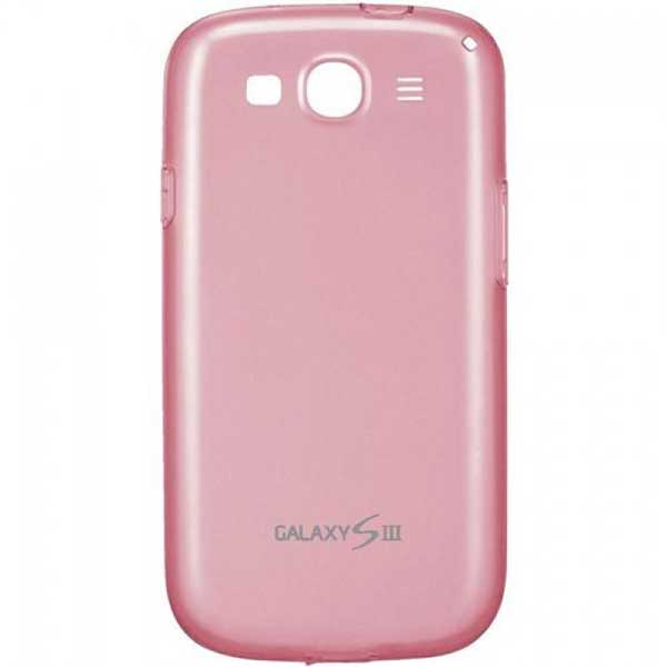 Samsung Cover Clear Plastic Case Θήκη EFC-1G6WPE Pink - GALAXY S3 I9300 / I9301
