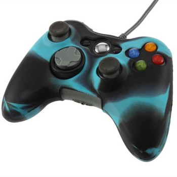 Silicone Case Skin Multi Color Blue / Black Κάλυμμα Σιλικόνης Χειριστηρίου - Xbox 360 Controller