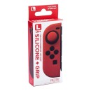 Silicone Case Skin + Grips Left Red - Nintendo Switch Joy Con Controller