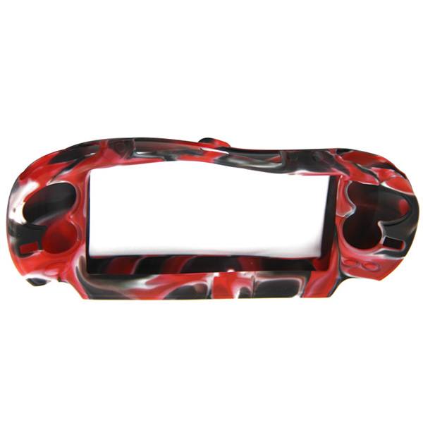 Silicone Case Skin Red / Black / White - PS Vita 1000 Console
