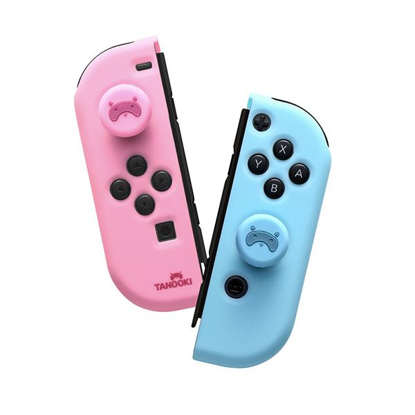 Silicone Case Skin + Grips Tanooki Combo Pack - Nintendo Switch Joy Con Controller