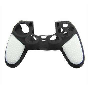Silicone Case Skin White & Black Κάλυμμα Σιλικόνης Χειριστηρίου - PS4 Controller