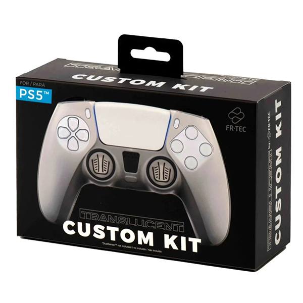 Silicone Skin + Analog Caps Grips Custom Kit Translucent - PS5 Controller