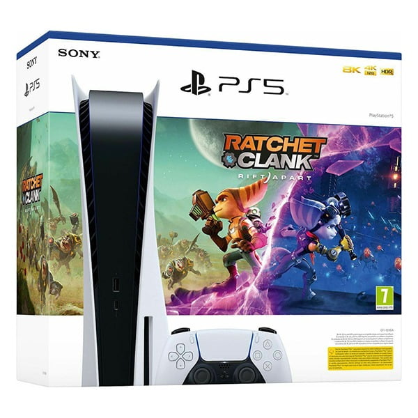 Sony Playstation 5 Blu-Ray Edition White + Ratchet & Clank - PS5 Console