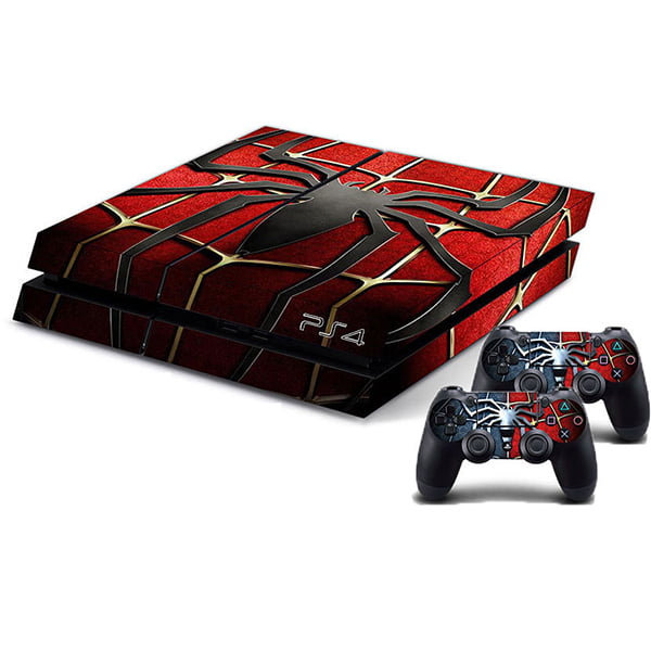 Sticker Skin Spiderman #1 Αυτοκόλλητο + 2 Controller Skin - PS4 Fat Console