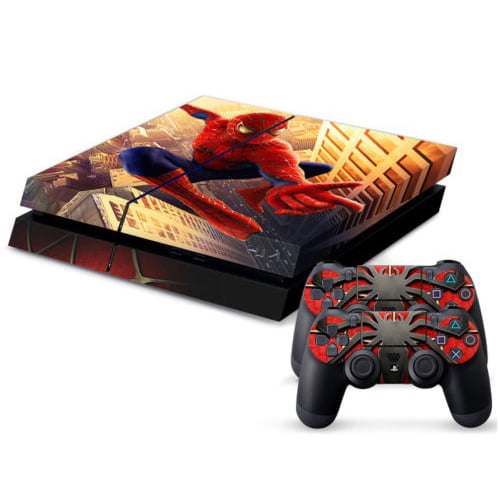 Sticker Skin Spiderman #4 Αυτοκόλλητο + 2 Controller Skin - PS4 Fat Console