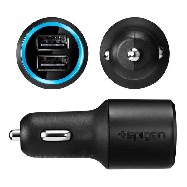 Spigen Compact Dual Car Charger P12Q/C Φορτιστής Αυτοκινήτου 