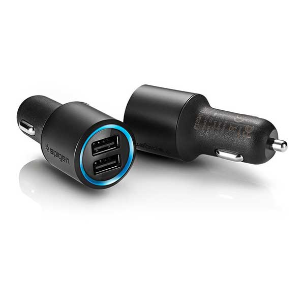 Spigen Compact Dual Car Charger P12Q/C Φορτιστής Αυτοκινήτου 