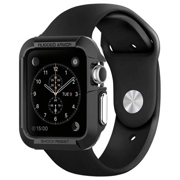 Spigen Rugded Armor Θήκη Black - Apple Watch 42mm