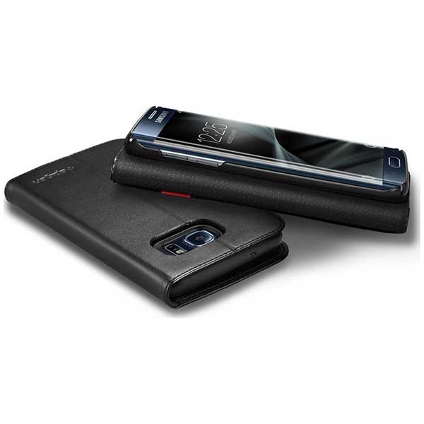 Spigen Wallet S Kickstand Cover Θήκη Black - Samsung Galaxy S7 Edge