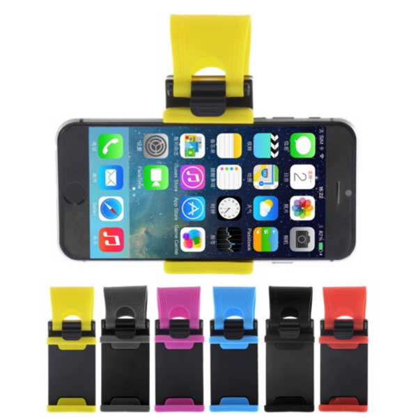 Car Stand Steering Phone Mount Holder Black Βάση Στήριξης Κινητού Στο Τιμόνι