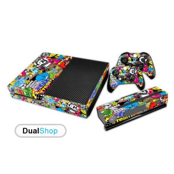 Sticker Skin Cool Bomb Αυτοκόλλητο + 2 Controller Skin - Xbox One Console