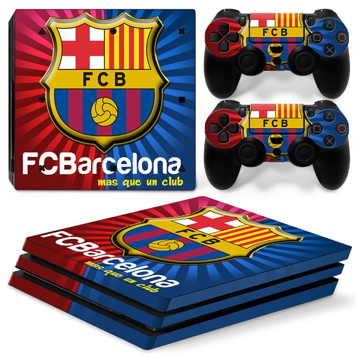 Sticker Skin Barcelona #2 Αυτοκόλλητο + 2 Controller Sticker - PS4 Pro Console