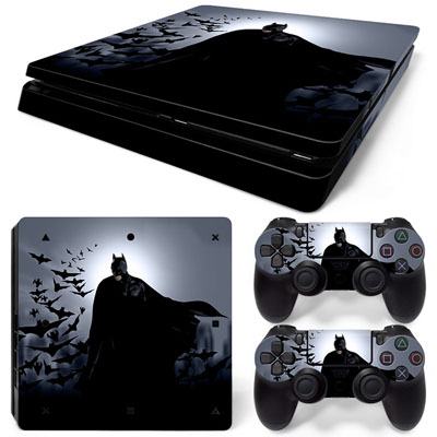 Sticker Skin Batman Αυτοκόλλητο + 2 Controller Sticker - PS4 Slim Console