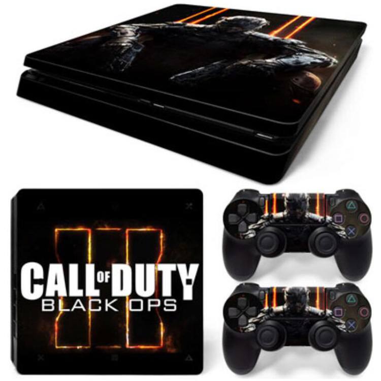 Sticker Skin Call Of Duty Black Ops 3 Αυτοκόλλητο + 2 Controller Sticker - PS4 Slim Console