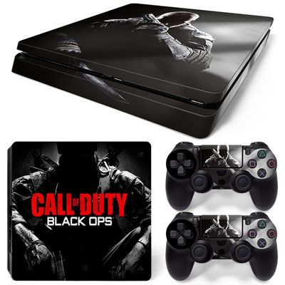 Sticker Skin Call Of Duty Black Ops Αυτοκόλλητο + 2 Controller Sticker - PS4 Slim Console