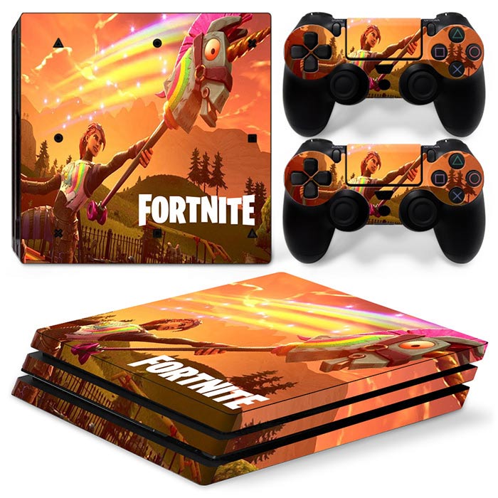 Sticker Skin Fortnite Αυτοκόλλητο + 2 Controller Sticker - PS4 Pro Console