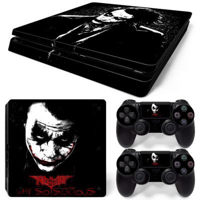 Sticker Skin Joker #2 Αυτοκόλλητο + 2 Controller Sticker - PS4 Slim Console