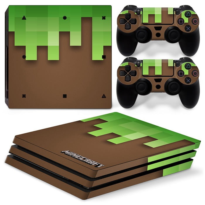 Sticker Skin Minecraft Αυτοκόλλητο + 2 Controller Sticker - PS4 Pro Console