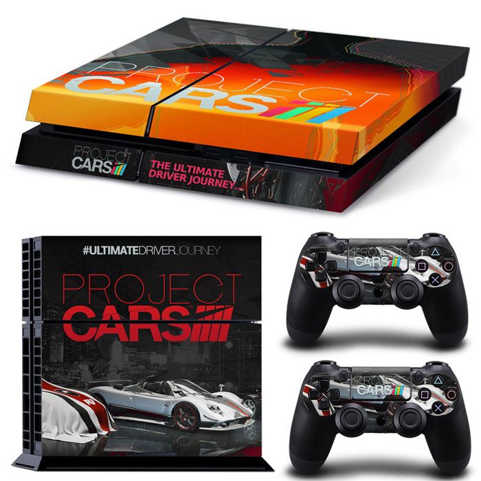 Sticker Skin Project Cars Αυτοκόλλητο + 2 Controller Sticker - PS4 Fat Console