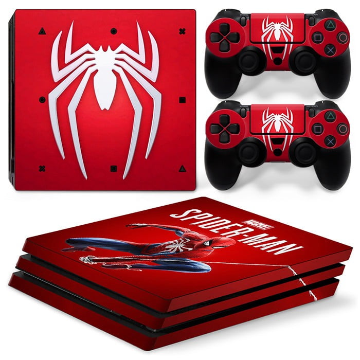 Sticker Skin Spiderman #3 Αυτοκόλλητο + 2 Controller Sticker - PS4 Pro Console