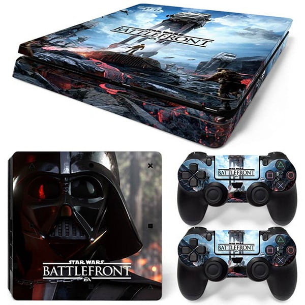 Sticker Skin Star Wars Battlefront Αυτοκόλλητο + 2 Controller Sticker - PS4 Slim Console