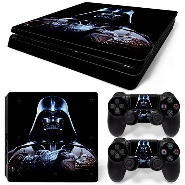 Sticker Skin Star Wars Darth Vader Αυτοκόλλητο + 2 Controller Sticker - PS4 Slim Console