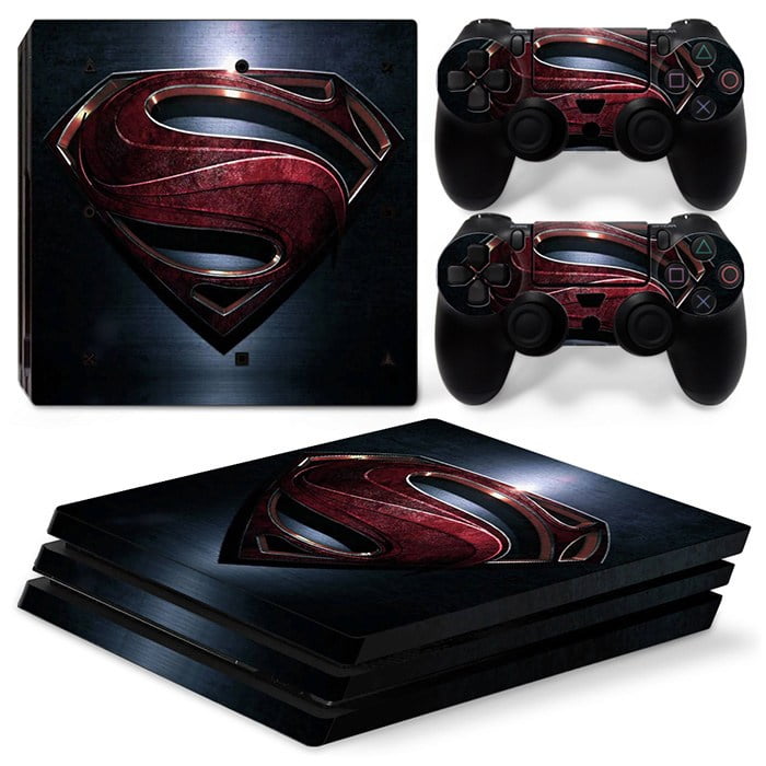 Sticker Skin Superman Αυτοκόλλητο + 2 Controller Sticker - PS4 Pro Console