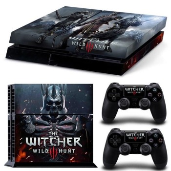 Sticker Skin The Witcher Wild Hunt Αυτοκόλλητο + 2 Controller Skin - PS4 Fat Console