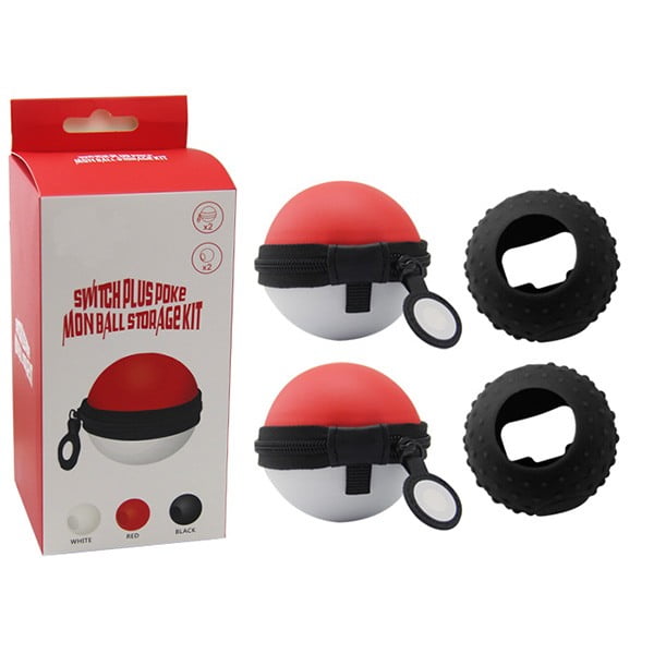 Storage Kit Case & Silicone Θήκη Black Poke Ball - Nintendo Switch
