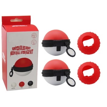 Storage Kit Case & Silicone Θήκη Red Poke Ball - Nintendo Switch
