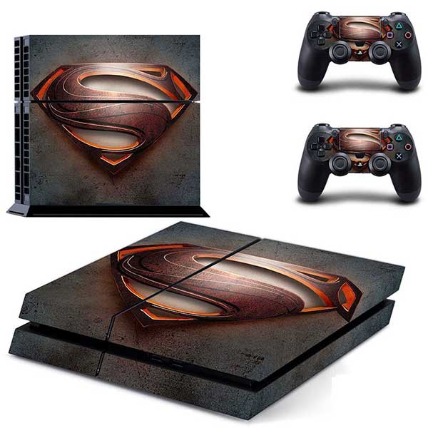 Sticker Skin Superman #2 Αυτοκόλλητο + 2 Controller Skin - PS4 Fat Console