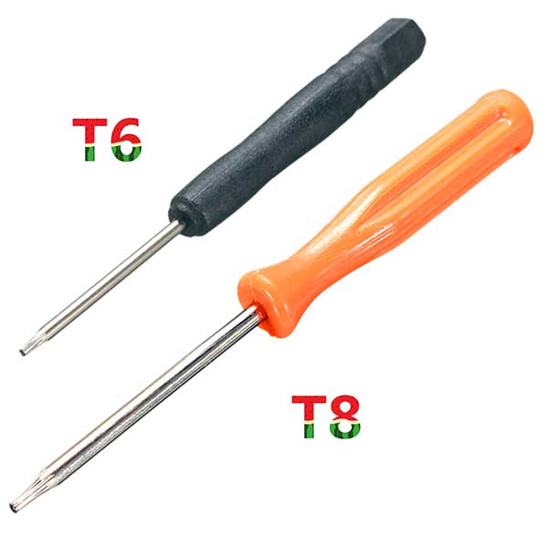 Κατσαβίδια Screw Driver Torx Open Tool T8 + T6 - Xbox One