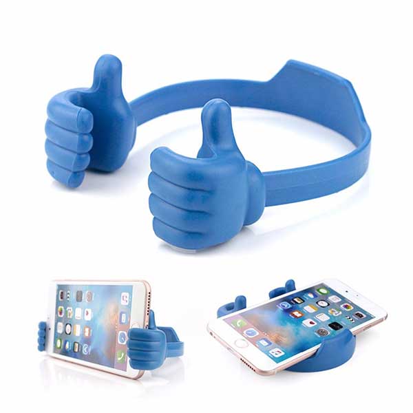 Cute Thumb Stand Mobile Blue Βάση Στήριξης Μπλε Για Κινητά / Tablet