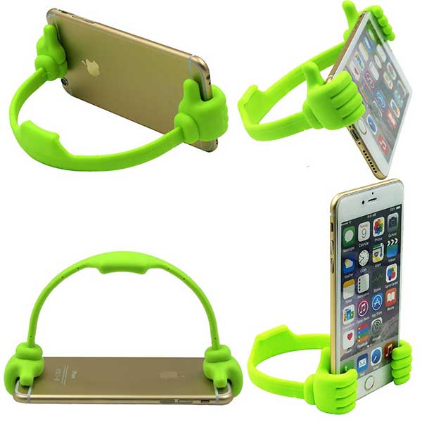 Cute Thumb Stand Mobile Green Βάση Στήριξης Πράσινη Για Κινητά / Tablet