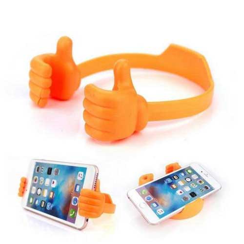 Cute Thumb Stand Mobile Orange Βάση Στήριξης Πορτοκαλί Για Κινητά / Tablet
