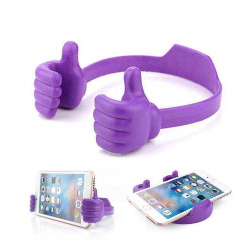Cute Thumb Stand Mobile Purple Βάση Στήριξης Μωβ Για Κινητά / Tablet