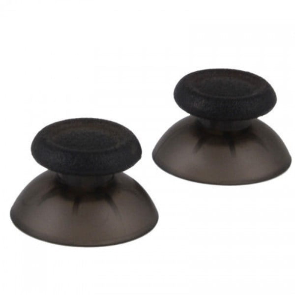 Analog Thumbsticks Plastic Transparent Black Πλαστικοί Αναλογικοί Μοχλοί Μαύρο Διάφανο - PS4 Controller
