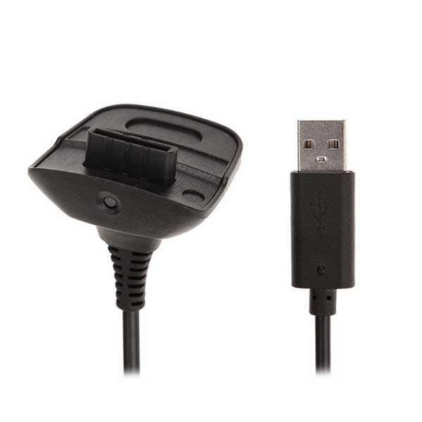 USB Charging Adapter Cable Φορτιστής Black - Xbox 360 Controller